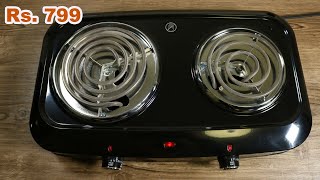 Double Burner Stove Review Unboxing  Aliexpress  Amazon in HindiUrdu Unbox Heaven [upl. by Anauq]