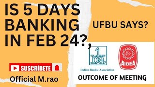 Is 5 days banking in Feb 24 Bank employees Manishrao95 [upl. by Ekard]