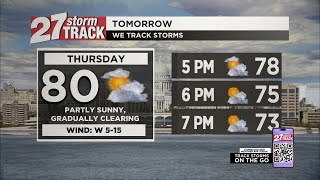 Tracking an inbound cold front for Thursday [upl. by Wiatt]