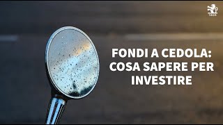 Fondi a cedola cosa sapere per investire  Investire oggi  Focus Pictet [upl. by Asiil]