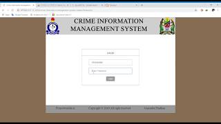 Crime information management system Project in PHP [upl. by Rosenfeld]