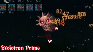 Terraria  Skeletron Prime boss fight Master Mode Mobile [upl. by Eoj]