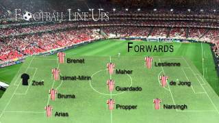 Heerenveen 11 PSV PSV Starting Lineup Opstelling Eredivisie 20152016 [upl. by Helali]