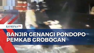 AlunAlun Purwodadi dan Pendopo Pemkab Grobogan Terendam Banjir Setinggi 30 Cm [upl. by Jacquet492]