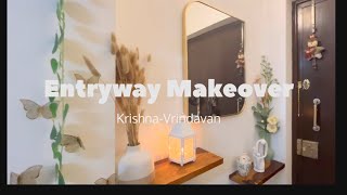 Entryway Makeover Entryway Transformation DIY on a budget A New look EntranceSimple Makeover [upl. by Coleen791]