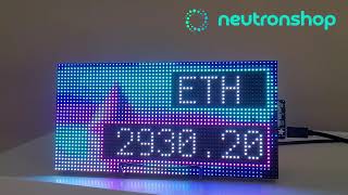 Bitcoin and Crypto Ticker LED displays [upl. by Lux]