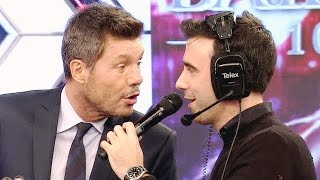 Marcelo Tinelli apuró a Fede Hoppe sobre el tamaño de su auto [upl. by Neibaf]