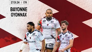 Bayonne vs US Oyonnax Top 14 Rd 14 2024 [upl. by Darn307]