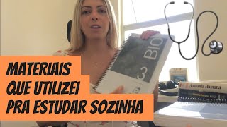 MATERIAIS QUE UTILIZEI PRA ESTUDAR SOZINHA EM CASA E PASSAR EM MEDICINA PELO ENEM📚 Tour mesa estudo [upl. by Esorbma336]