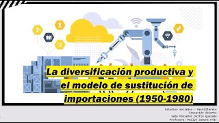 BACHILLERATO La diversificación productiva y el modelo de sustitución de importaciones 1950 1980 [upl. by Yetnom]