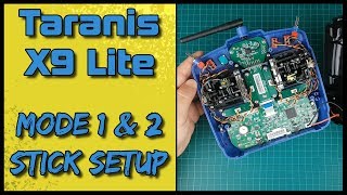 FRsky Taranis X9 Lite  Mode 1 amp 2 Setup [upl. by Hedvah]