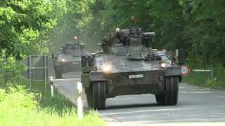 Bundeswehrkolonnen mit Leopard Puma Marder 4K  Tank Convoys German Army with Leopard and Puma 4K [upl. by Stelle]