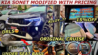 2024 KIA SONET BASE TO TOP FULLY MODIFIED WITH PRICE  KIA SONET MODIFICATION  SONET MODIFIED [upl. by Orva54]