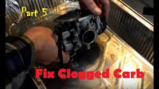 Bombardier Traxter 500 Project  Part 5  DIY ATV Repair Rebuild Carb  Stuck Float amp Clogged Jets [upl. by Rhpotsirhc]