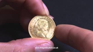 Queen Elizabeth II PreDecimal Gold Sovereign Coin [upl. by Esilrahc24]