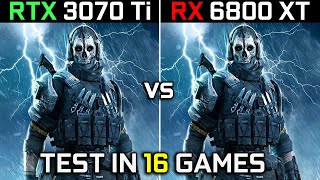 RTX 3070 Ti vs RX 6800 vs RX 6750 XT  Test in 10 Games [upl. by Brine]