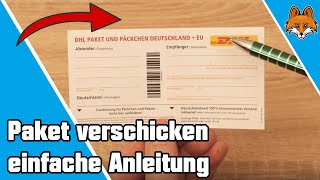 Paket verschicken  Paketschein ausfüllen Anleitung 📦 [upl. by Yznel]