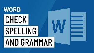 Word 2016 Check Spelling and Grammar [upl. by Nurse]