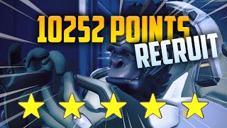 10252 Points Maxed WINSTON  RECRUIT  HERO MASTERY [upl. by Cerf79]