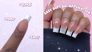 HOW TO MAKE GEL X NAILS LAST 3 WEEKS STEP BY STEP PREP  BTART BOX SOFT GEL TIPS [upl. by Aeniah]