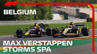 Verstappen Storms Through The Field At Spa  2022 Belgian Grand Prix [upl. by Tasia]