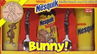 Nesquik Nestle Gift Set Tumbler Cups Spoons amp Chocolate Syrup  Bonus Spring Oreo Cookies [upl. by Bevash]