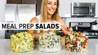 3 Easy MEAL PREP Ideas for Summer Salad Recipes [upl. by Tound]