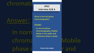 HPLC  HPLC interview question answer [upl. by Nollahp]