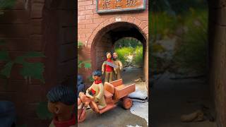 बीबी को गुंडे kidnap ने कर लिया  mini clay toy  clay working art skill Clay crafts  shorts [upl. by Kwabena956]