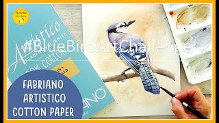 Fabriano Artistico Cold Pressed Watercolor Paper Quick Review and Demo Tools 4 [upl. by Jeromy651]