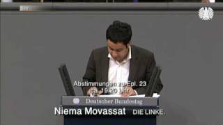 Niema Movassat DIE LINKE Unter Minister Niebel steht die Entwicklungspolitik Kopf [upl. by Gnem]