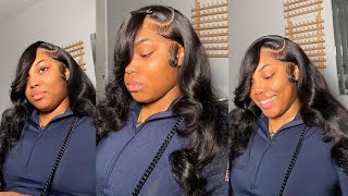 Closure wig reinstall over locsdreads TeeHairtology [upl. by Ardnasak]