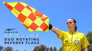 AGORA Pro Line Duo Rotating Soccer Referee Linesman Flags [upl. by Clein]