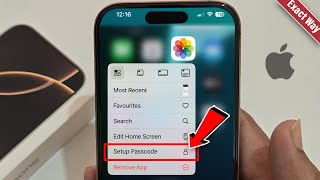 How to Lock iPhone Gallery using passcode Quick amp Easy [upl. by Yasibit]