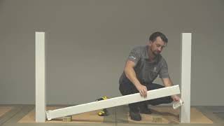 How to Install RDI Finyl Line Vinyl Railing  TTop Level and Stair [upl. by Neddra609]