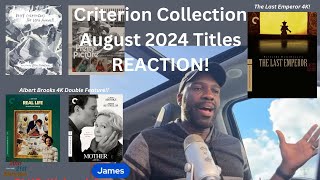 Criterion Collection August 2024 Titles REACTION [upl. by Aehta]