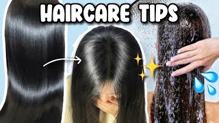 HOW TO GET HEALTHY HAIR AT HOME  Hair Care Routine for Healthy amp Beautiful Hair ✨ [upl. by Aikemehs385]