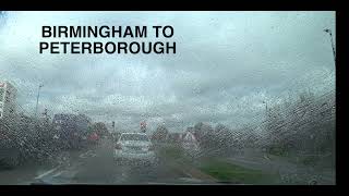 Birmingham to Peterborough by CAR April 2023 [upl. by Schoof]