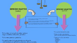 Derecho Objetivo y Subjetivo [upl. by Tterab]