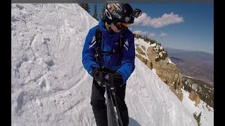 The steepest ski trail at AspenSnowmass  Robertos Double [upl. by Blood]