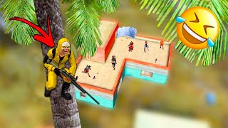 RETO CAMPEANDO ARRIBA DE UN ARBOL 🤣 FREE FIRE [upl. by Anaeel221]