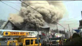 3rdalarm house fire Slatington PA [upl. by Eibot994]