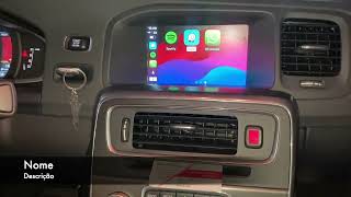 Instalação Apple Carplay Android Auto Volvo  DAIC 11 946411809 [upl. by Iek]