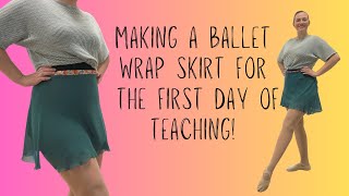 DIY ballet skirt for my first day teaching [upl. by Hotchkiss]