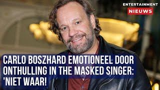 Emotionele onthulling in The Masked Singer raakt Carlo Boszhard diep [upl. by Nyleuqcaj941]