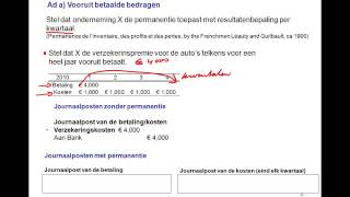 Permanentie en de transitorische post Vooruitbetaalde bedragen [upl. by Pang]