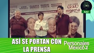 Candidatos de Morena en Veracruz llaman a rueda de prensa y terminan ofendiendo a periodistas [upl. by Zurkow]