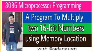 8086 Program To Multiply two 16bit Numbers using memory locations [upl. by Atcliffe]