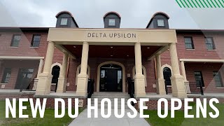 Delta Upsilon opens new fraternity house at UND [upl. by Dloniger]