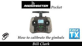 RadioMaster Pocket How to calibrate the gimbals [upl. by Hedwig]